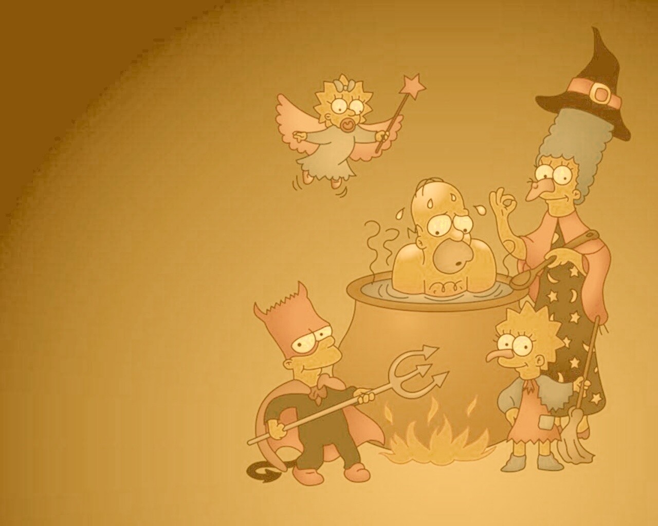 Шабаш Симпсонов обои