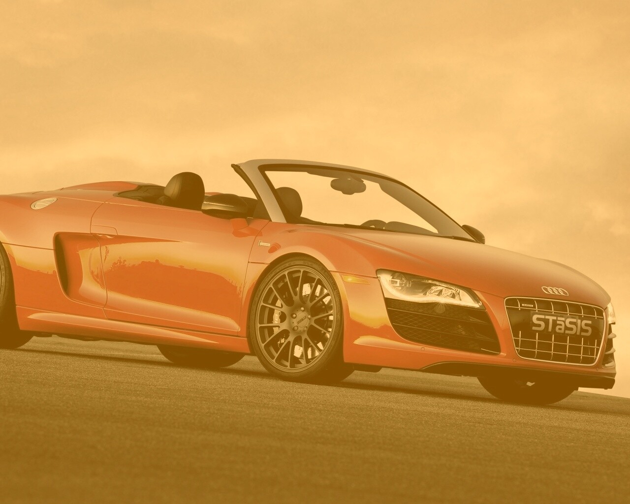 Красная Audi обои