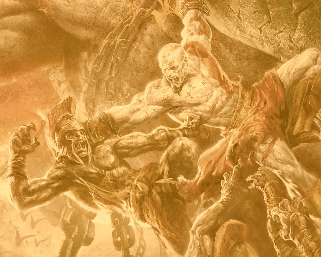 Бог войны обои