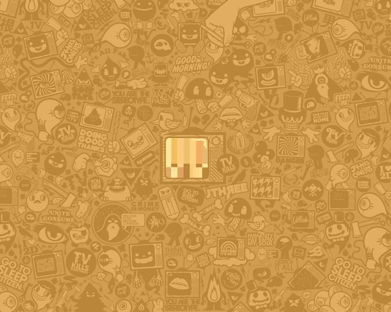 Телевидение убивает всё! обои