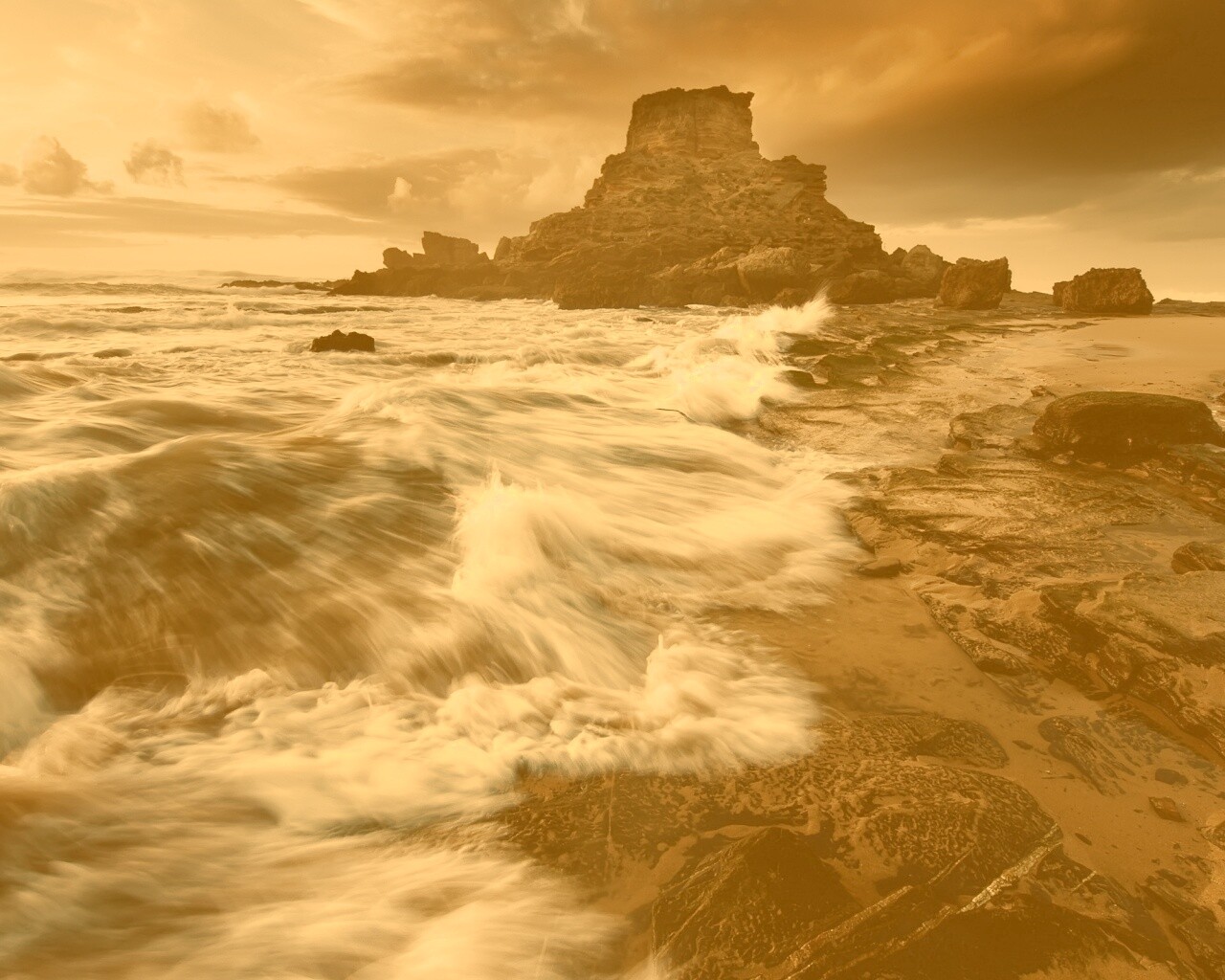 Побережье HDR обои