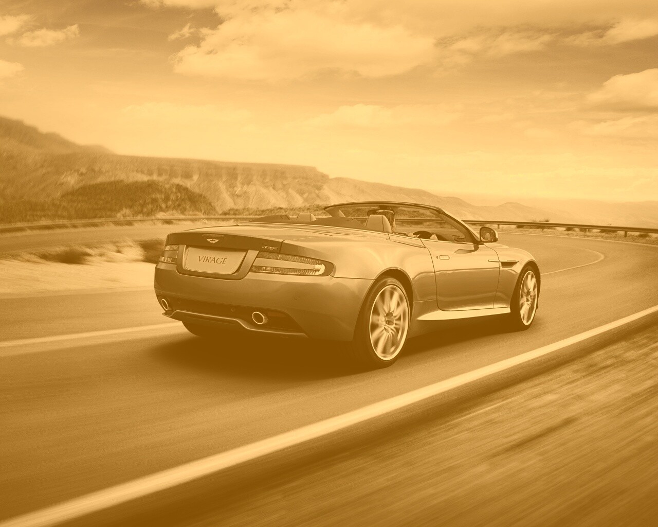 Астон кабриолет обои