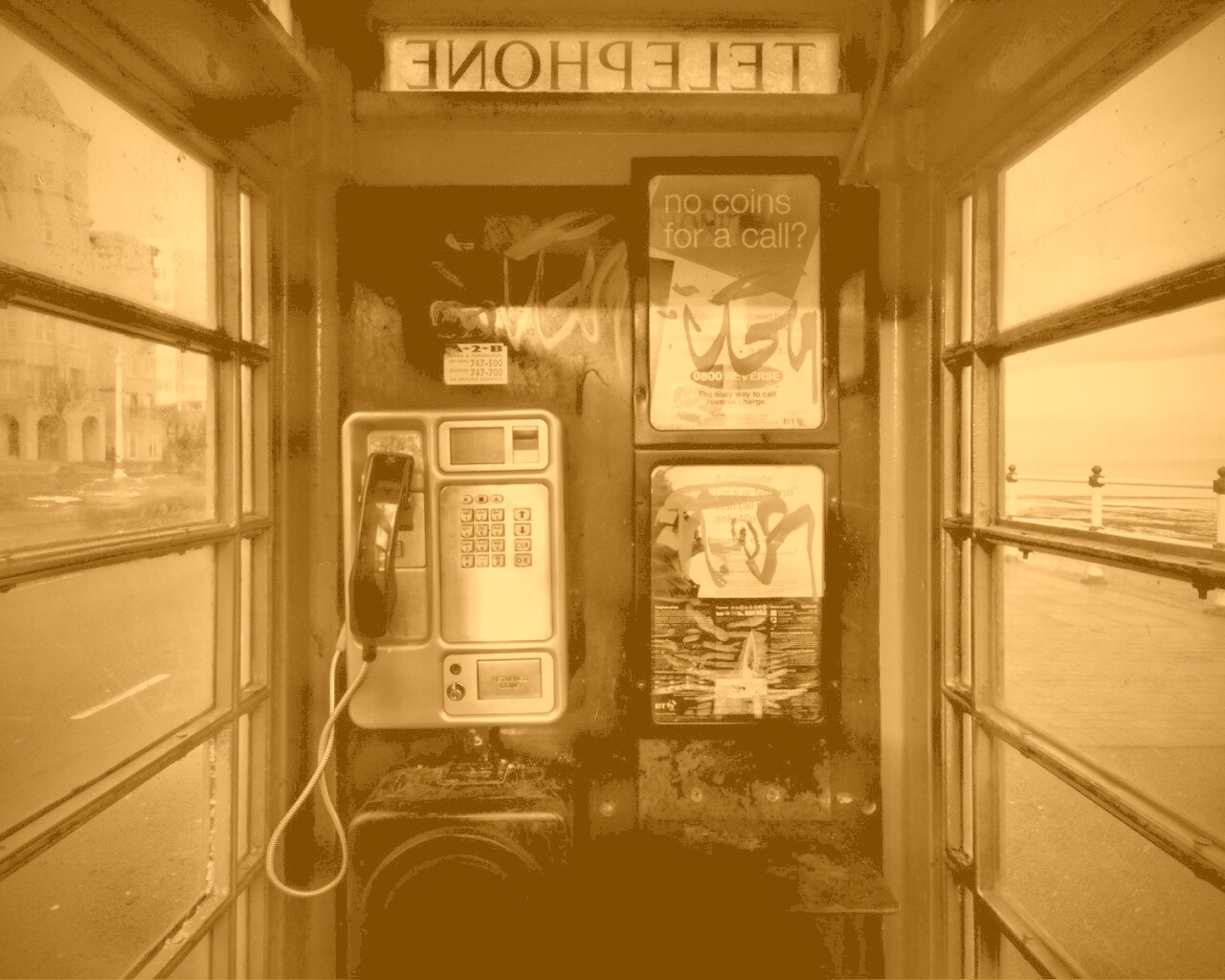 Телефонная будка обои