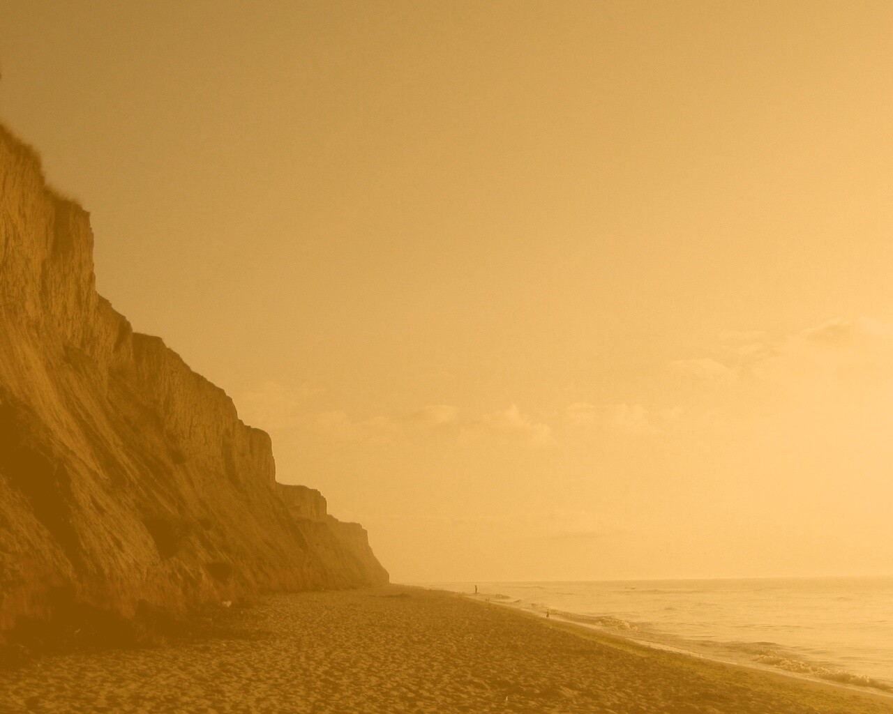 Уединенный пляж обои