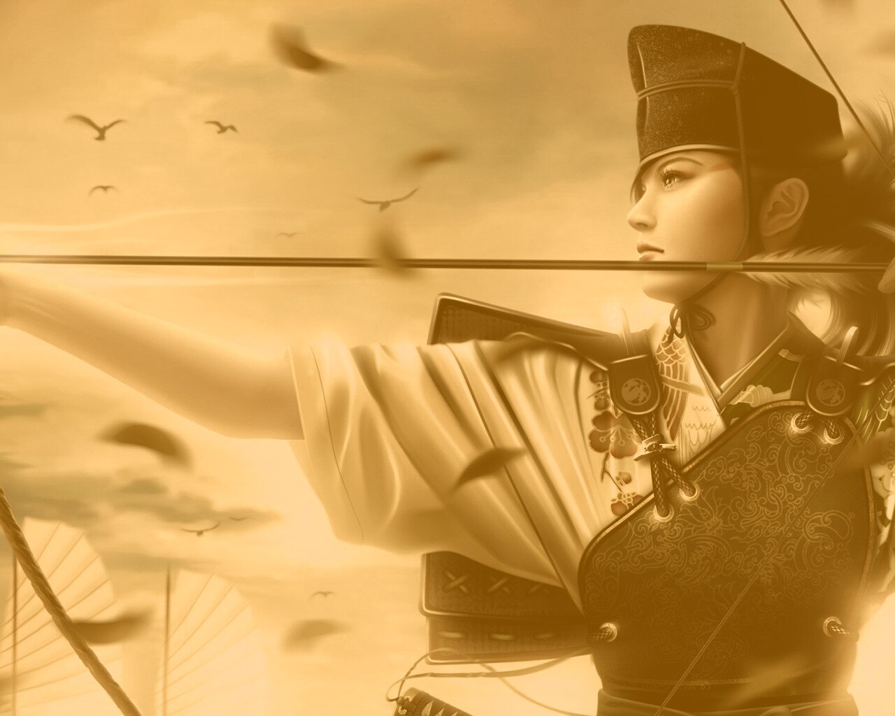 Лучница обои