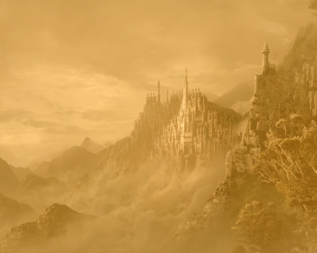 Сказочный город обои