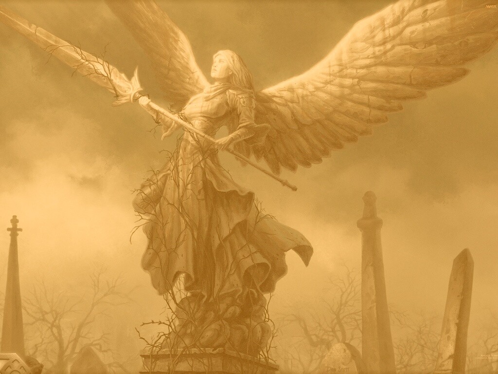 Ангел с мечом обои