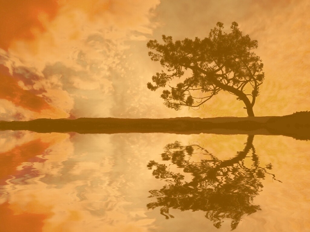 Зеркальное озеро обои