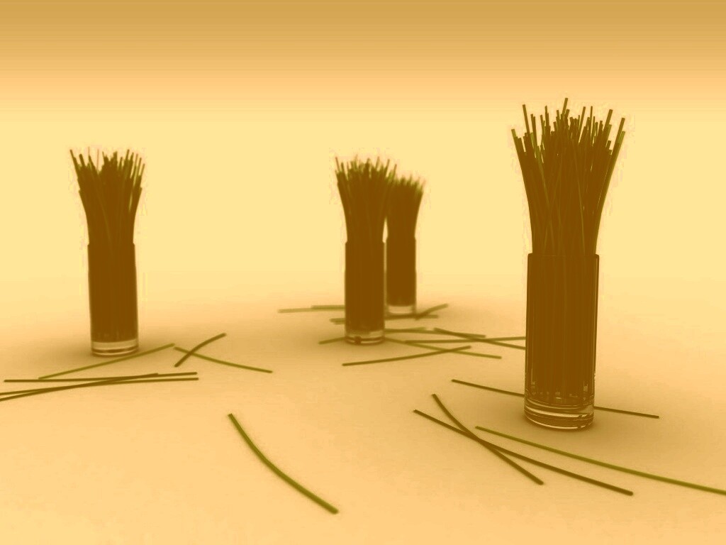 Трава в стакане обои