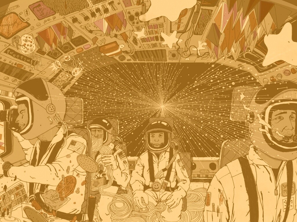 Упоротые космонавты обои