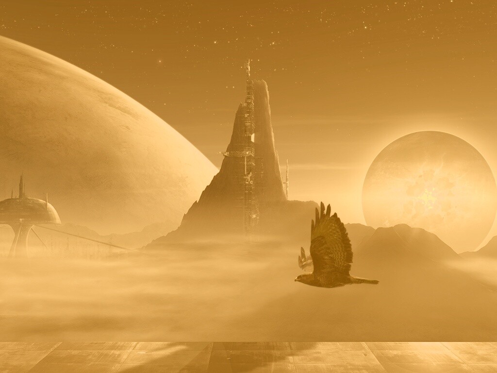 Город на другой планете обои