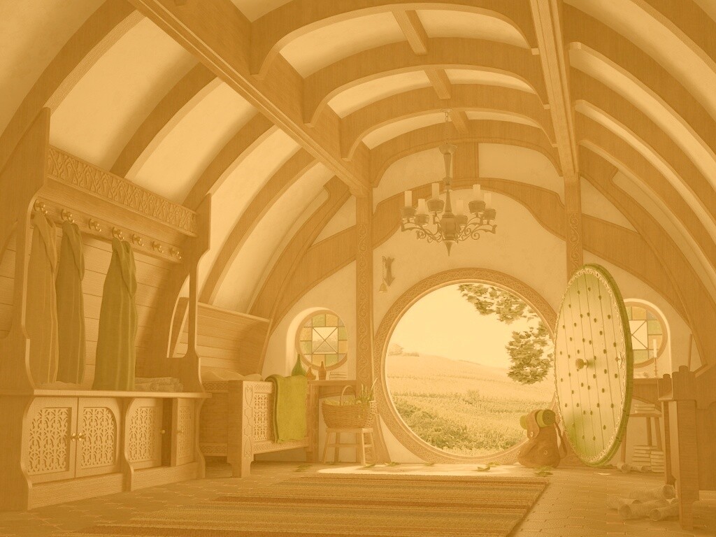 Дом хоббитов обои