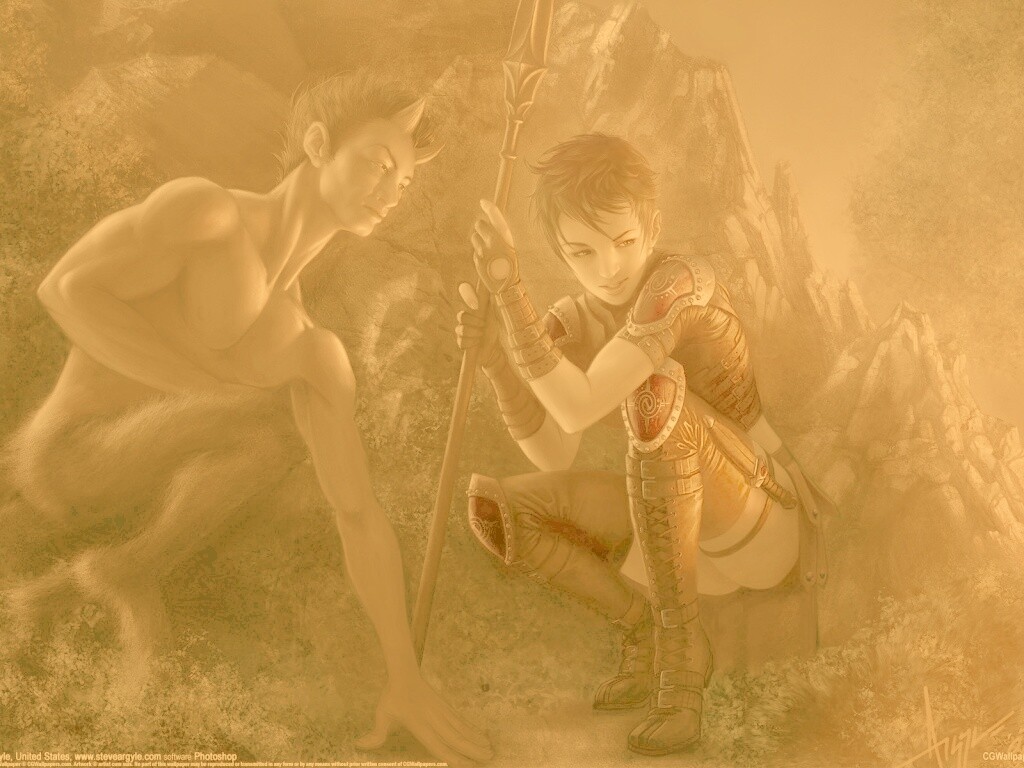 Девушка и сильван обои