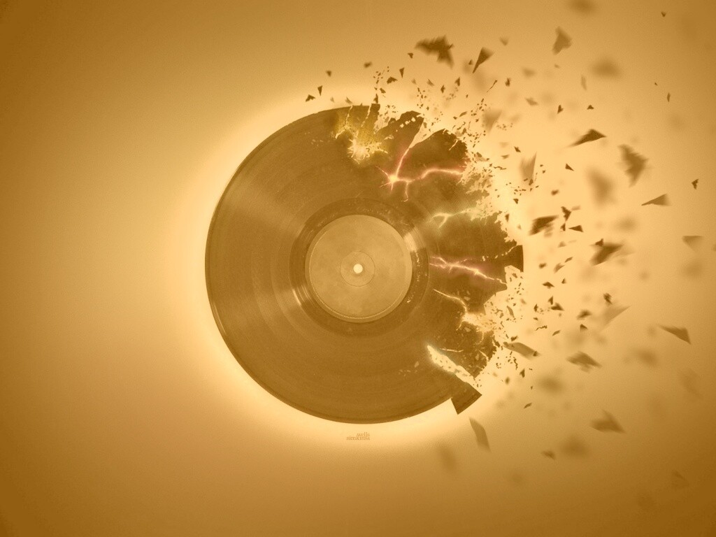 Разрывающийся винил обои