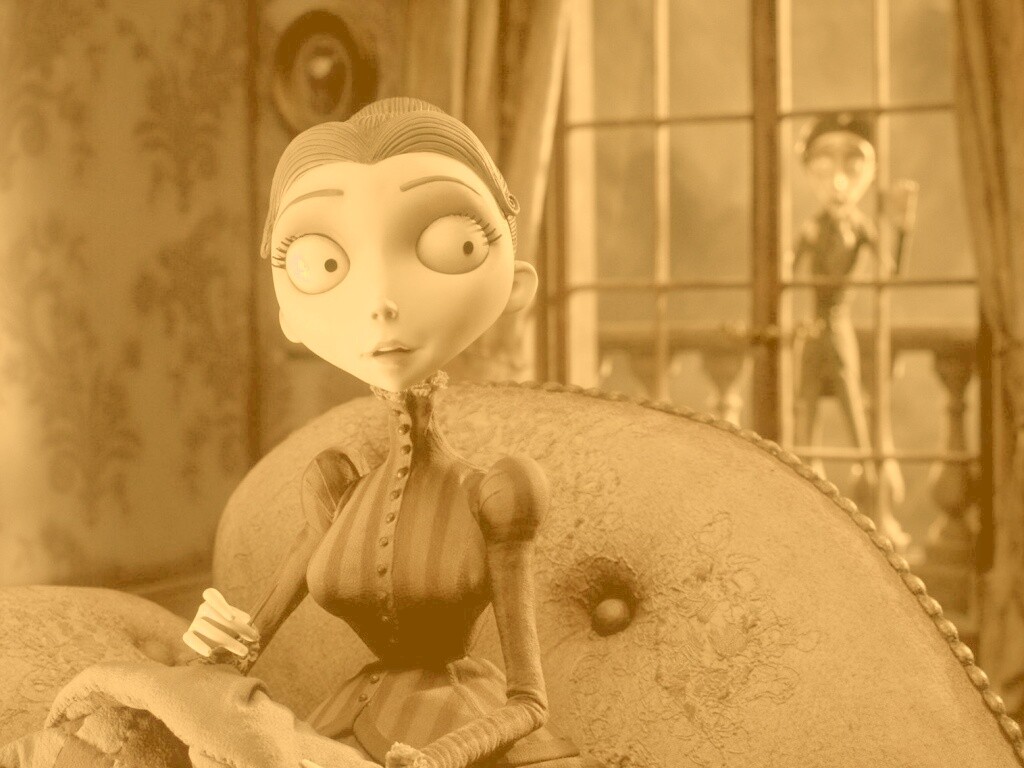 Мертвая невеста вышивает обои