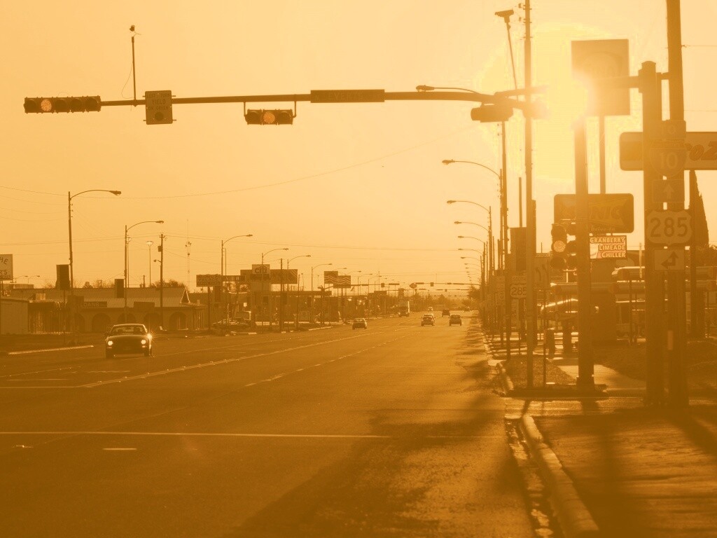 Закат в Лос Анджелесе обои