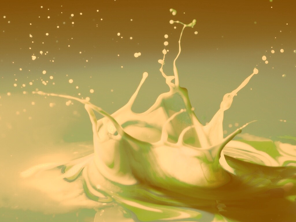 Брызги зеленой краски обои