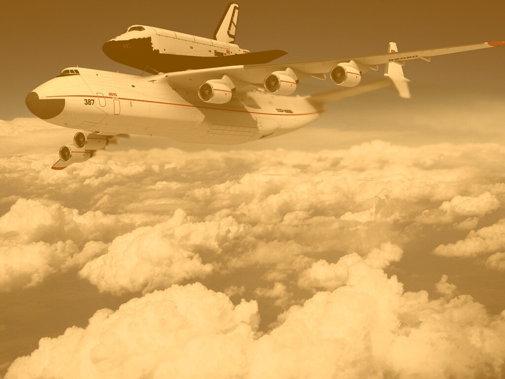 Авиатранспортировка Бурана обои