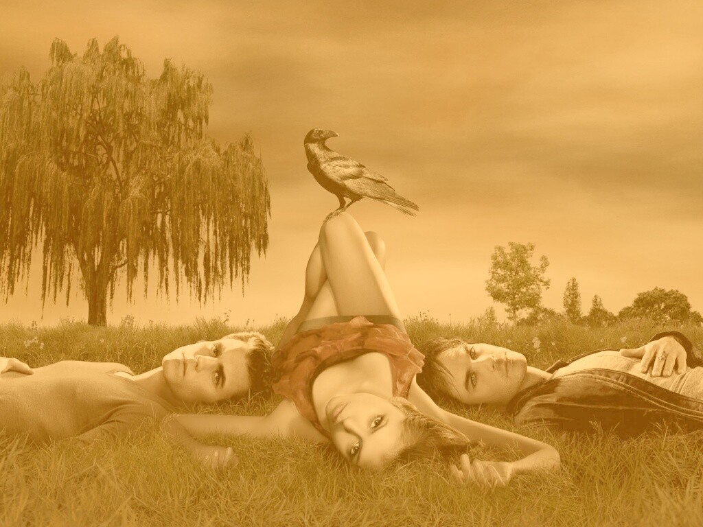 Герои сериала Дневники Вампира обои