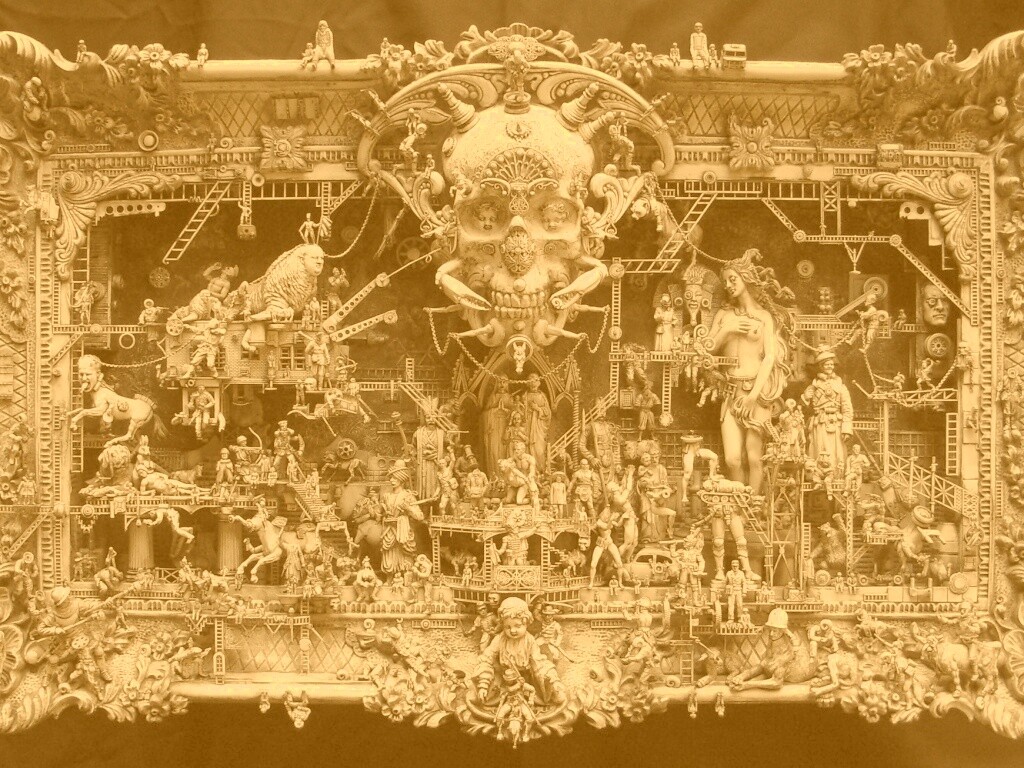 Адская скульптура обои