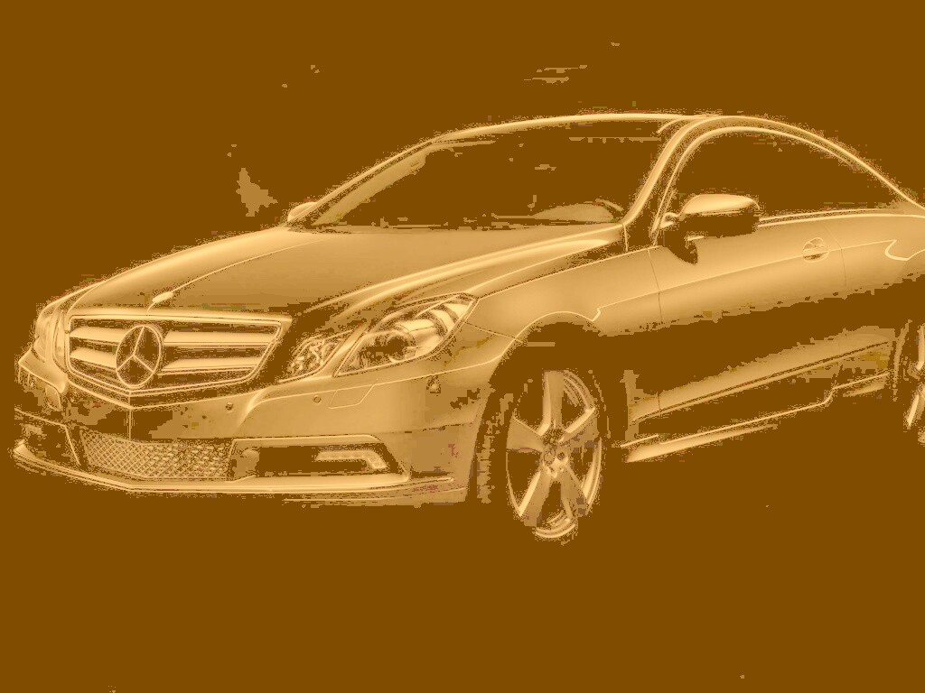 Черный Мерседес обои