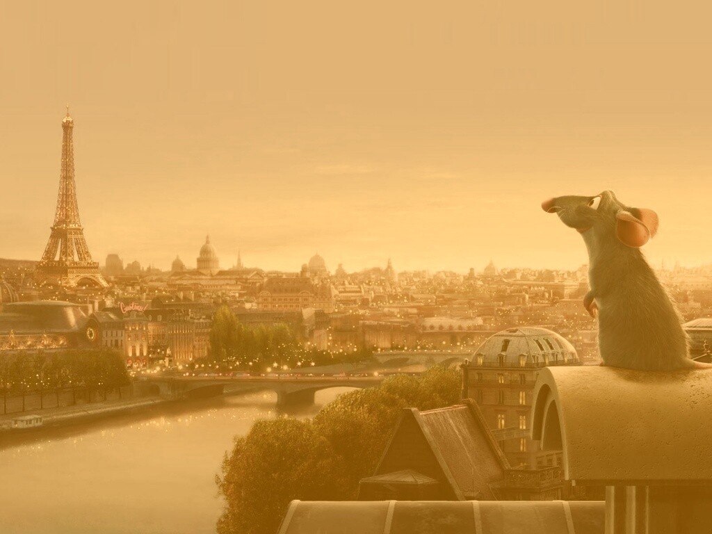 Париж в Рататуе обои