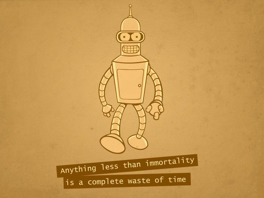 Бендер о смысле жизни обои