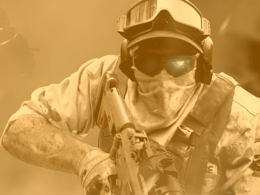 Боец в маске обои