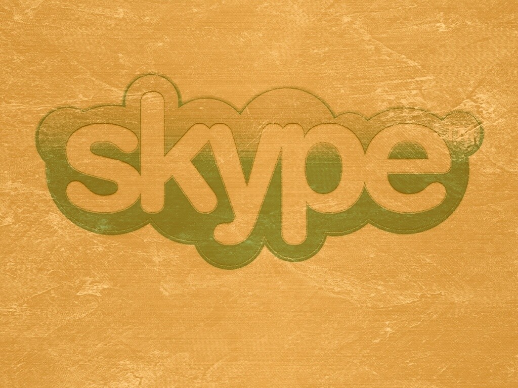 Логотип Скайп на доске обои
