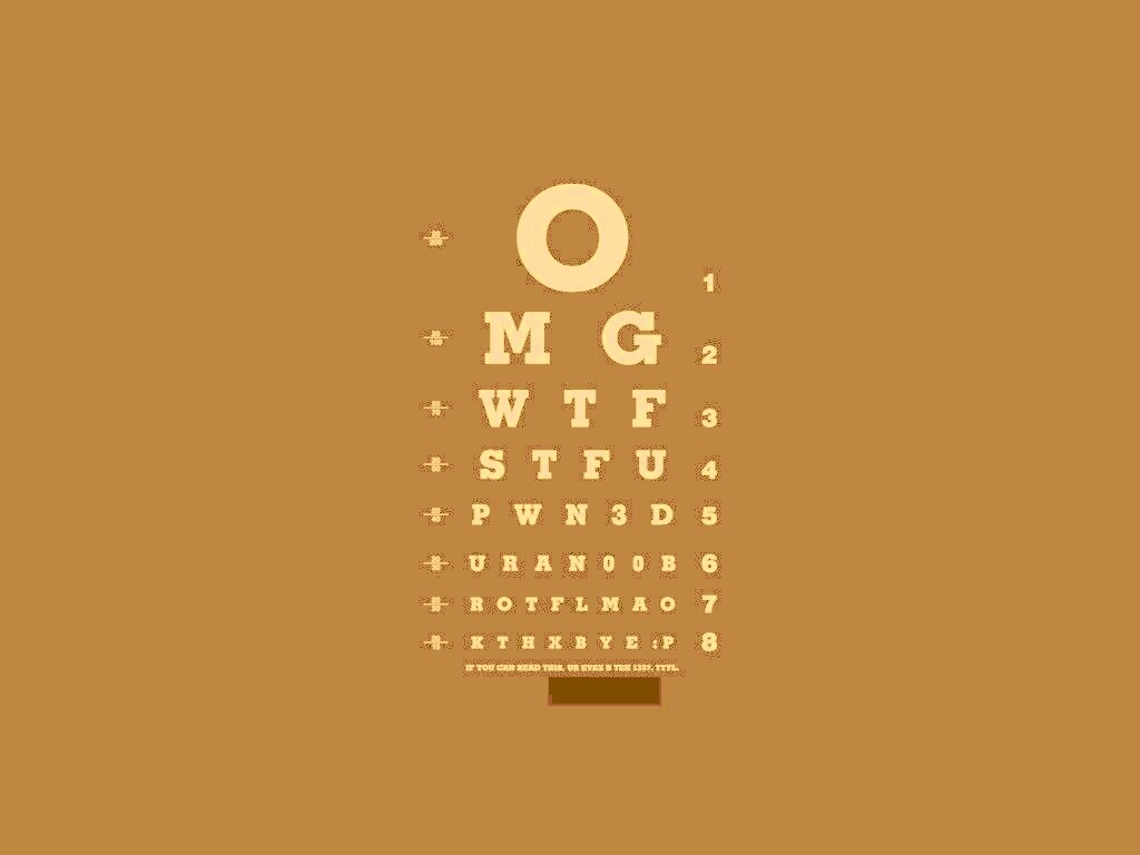 Таблица для проверки зрения обои