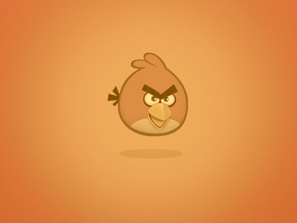 Красная птица из Angry Birds обои