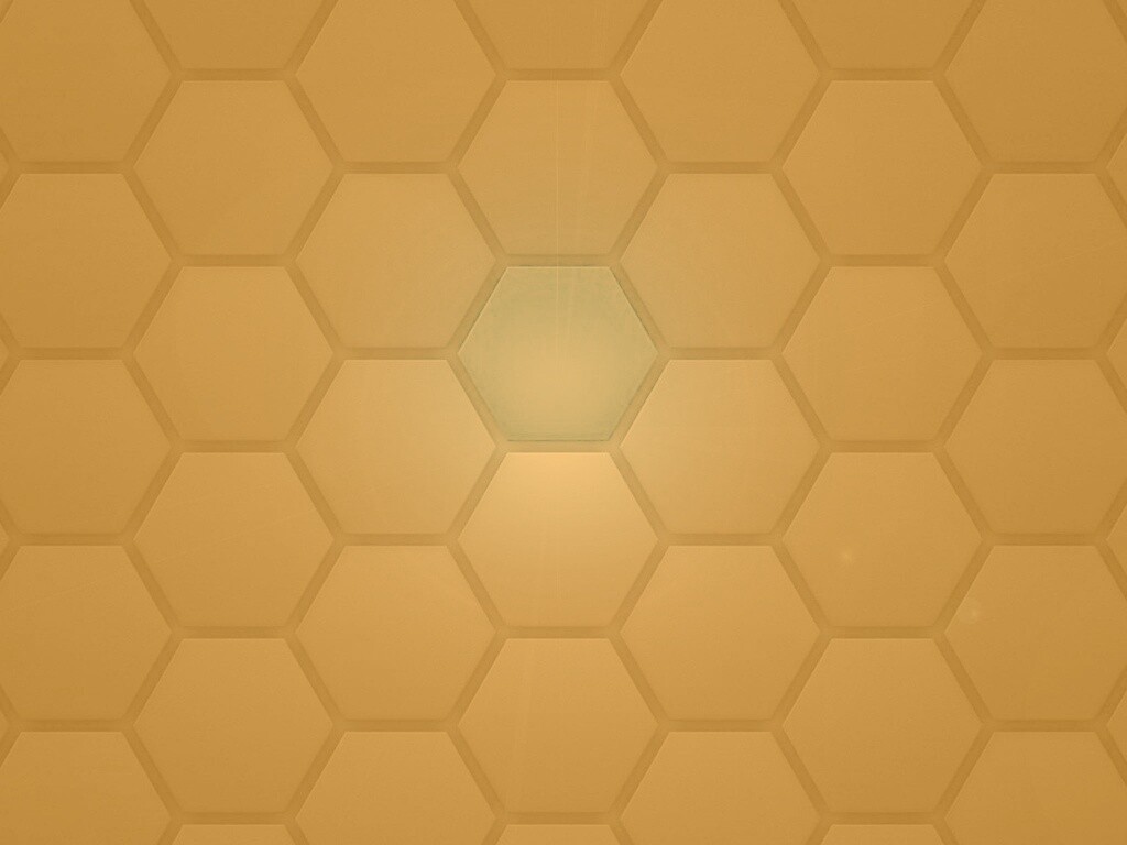 Светящийся синий шестиугольник обои