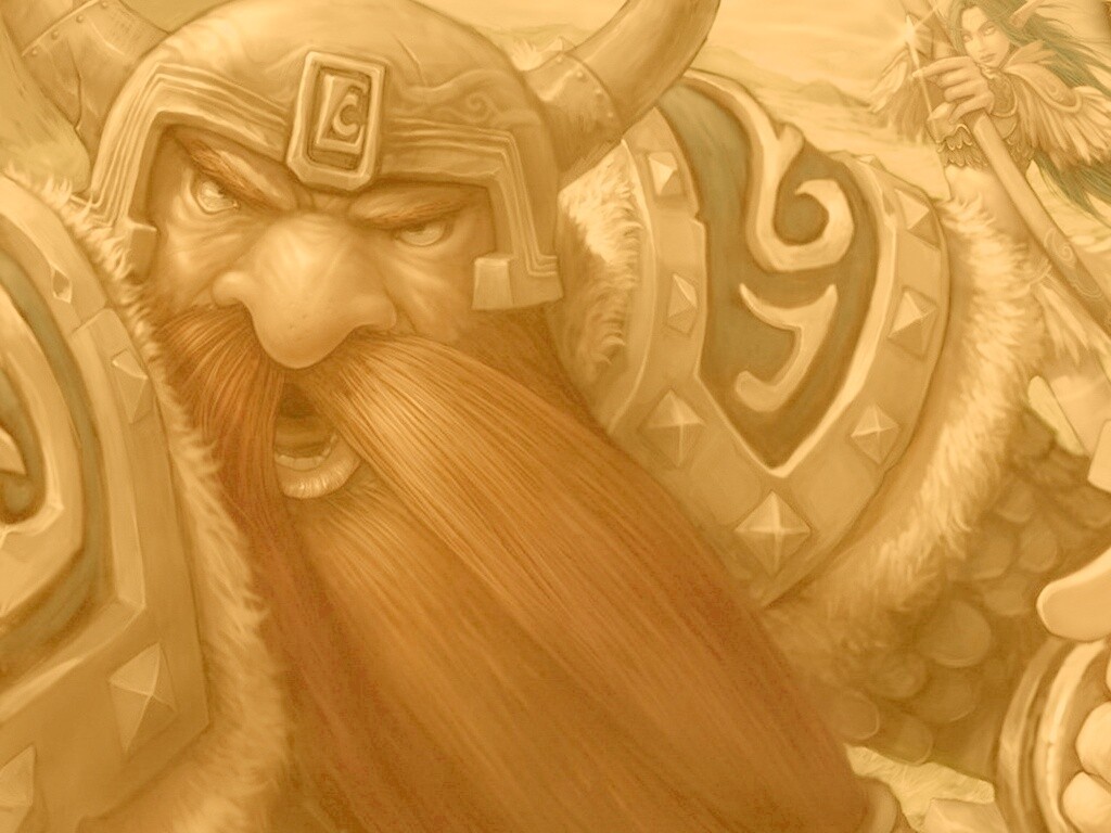 Гном убегающий от ночной эльфийки обои