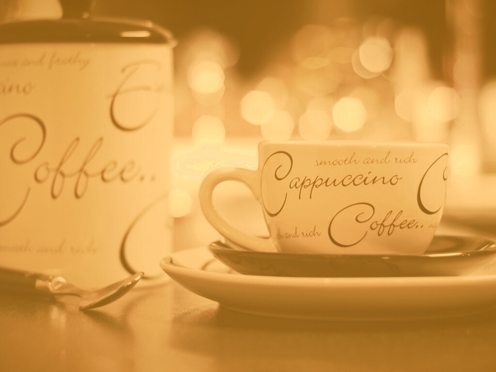 Чашечка капучино обои