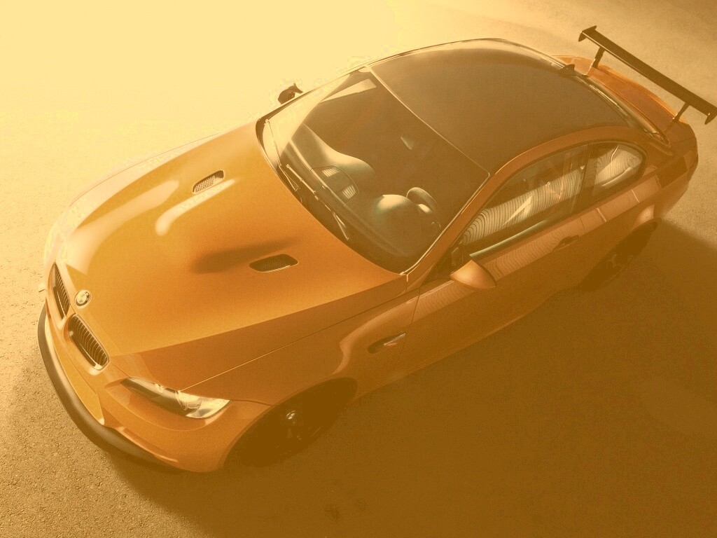 Оранжевый BMW обои