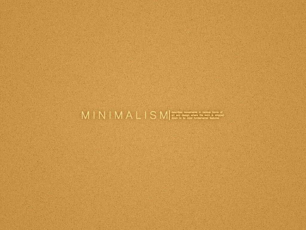 Минимализм обои