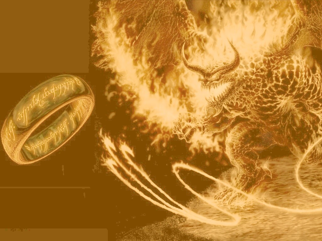 Балрог и Кольцо Всевластия обои