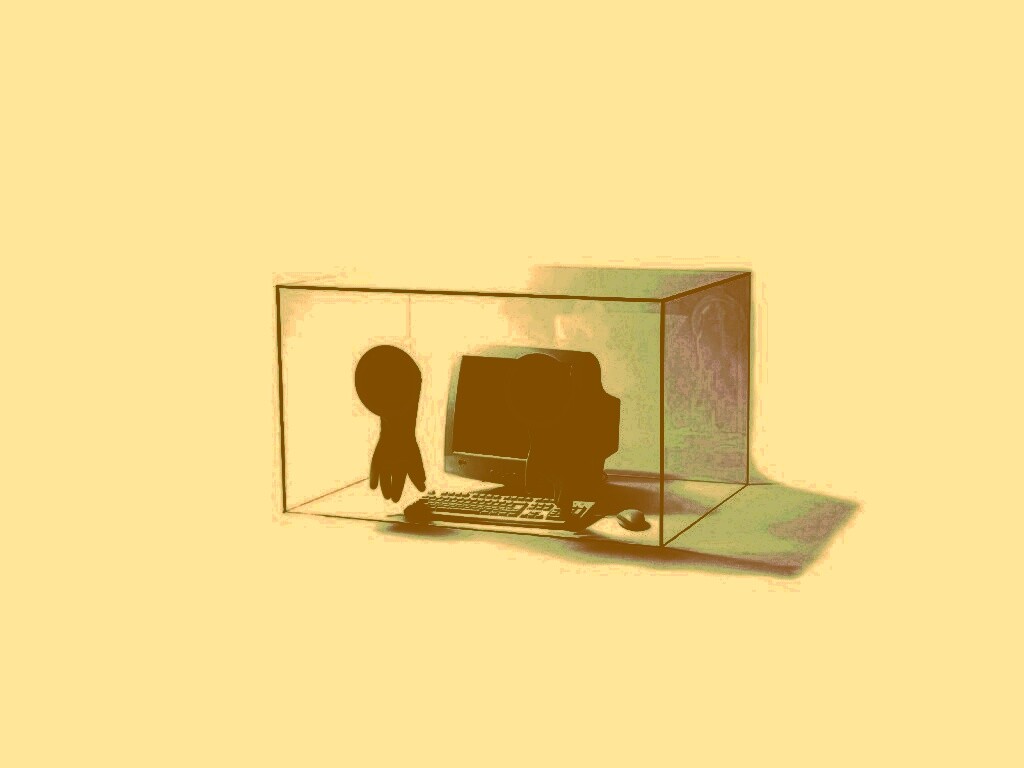 Зараженный компьютер обои