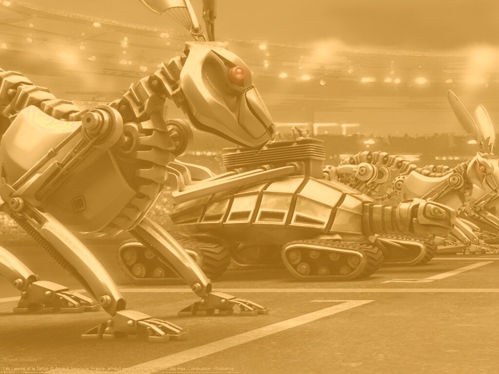 Роботы на старте обои