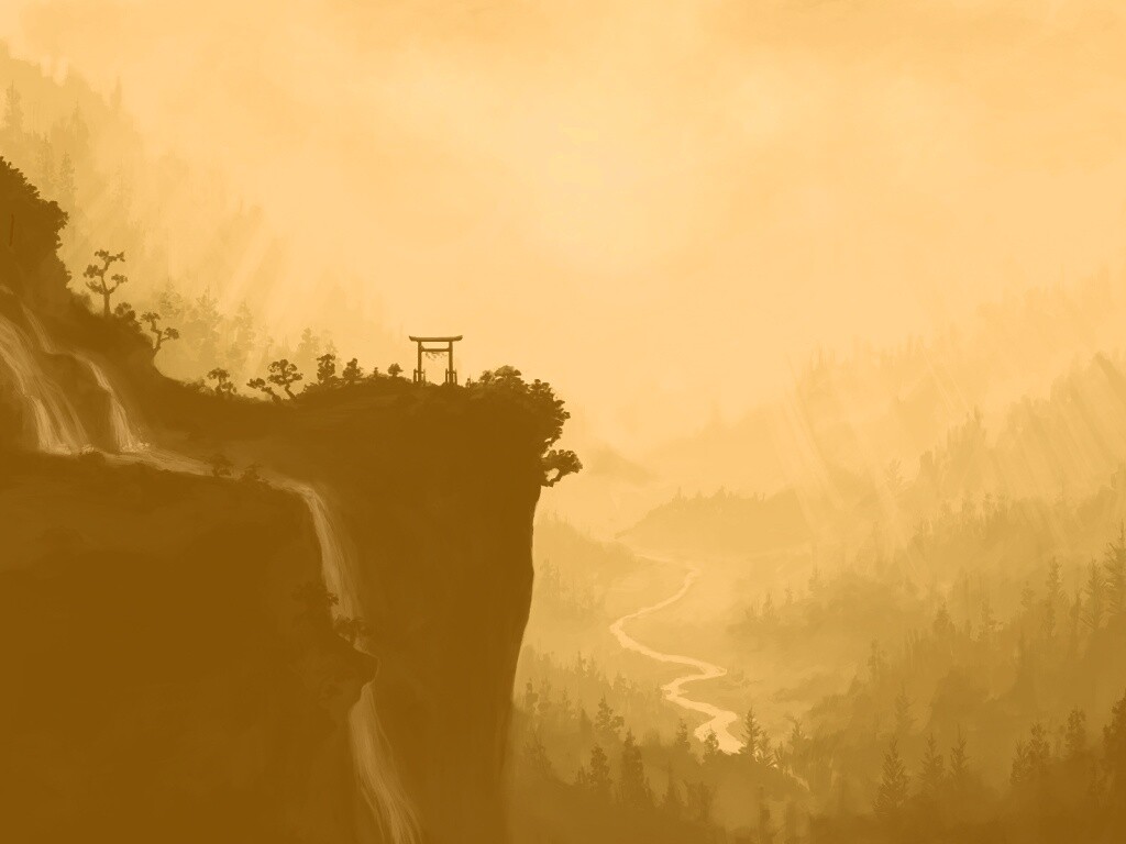 Пейзаж в китае обои