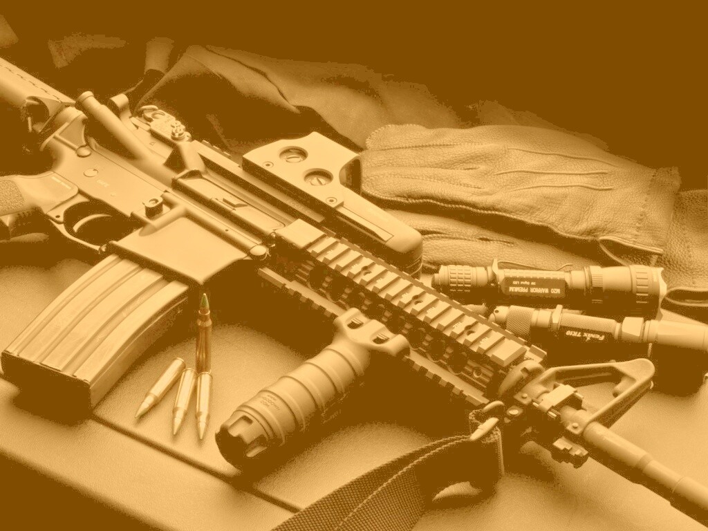 Черный автомат обои