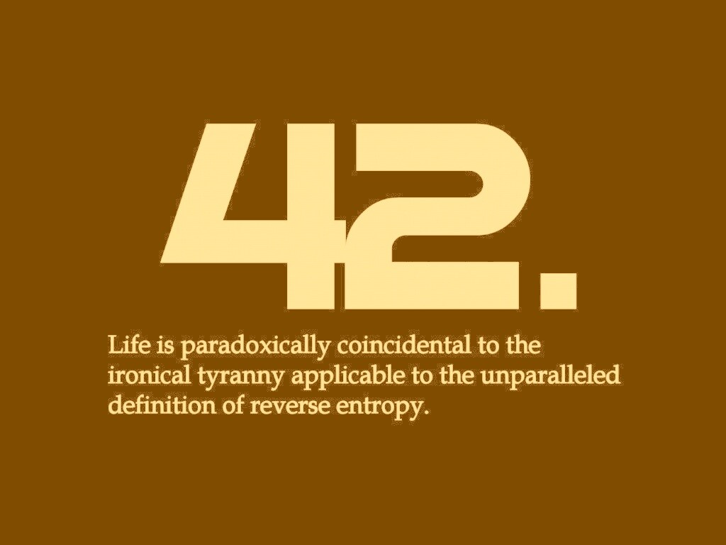 Ответ жизни, вселенной и вообще обои