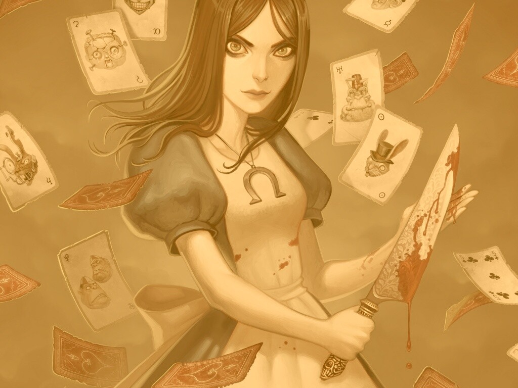 Алиса в стране чудес обои