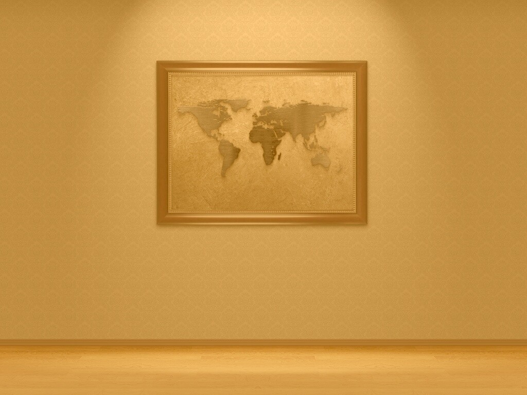 Картина с картой мира обои