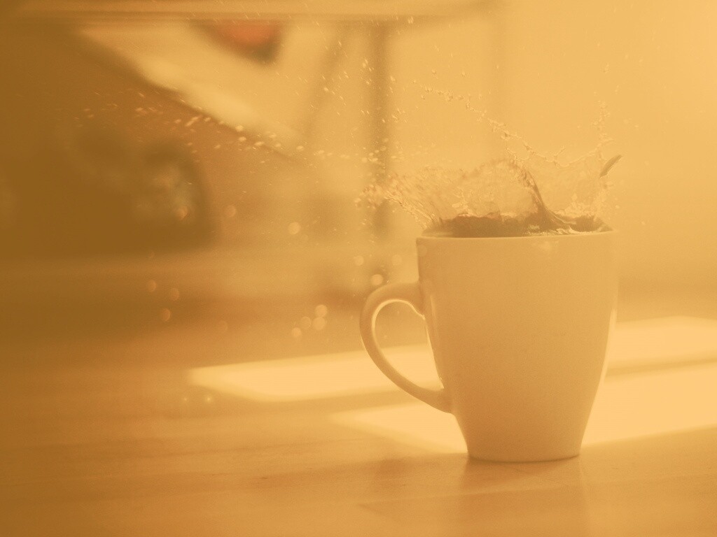 Кофейный всплеск обои