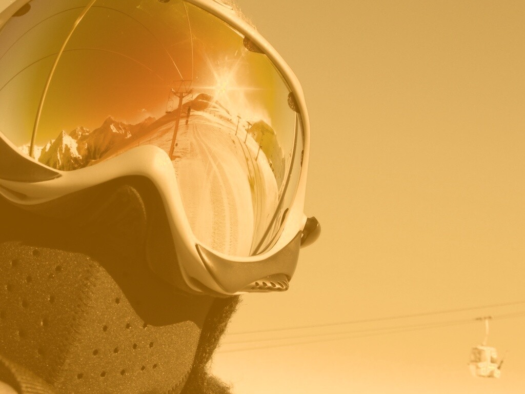 Маска сноубордиста обои