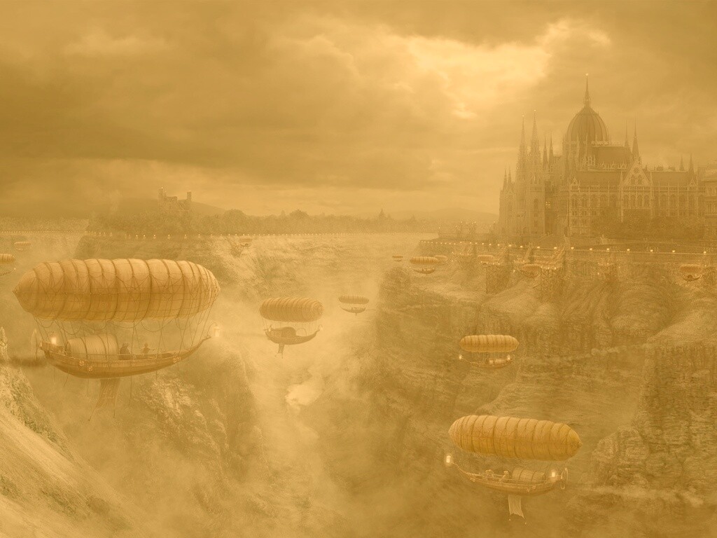 Фентезийный Будапешт обои