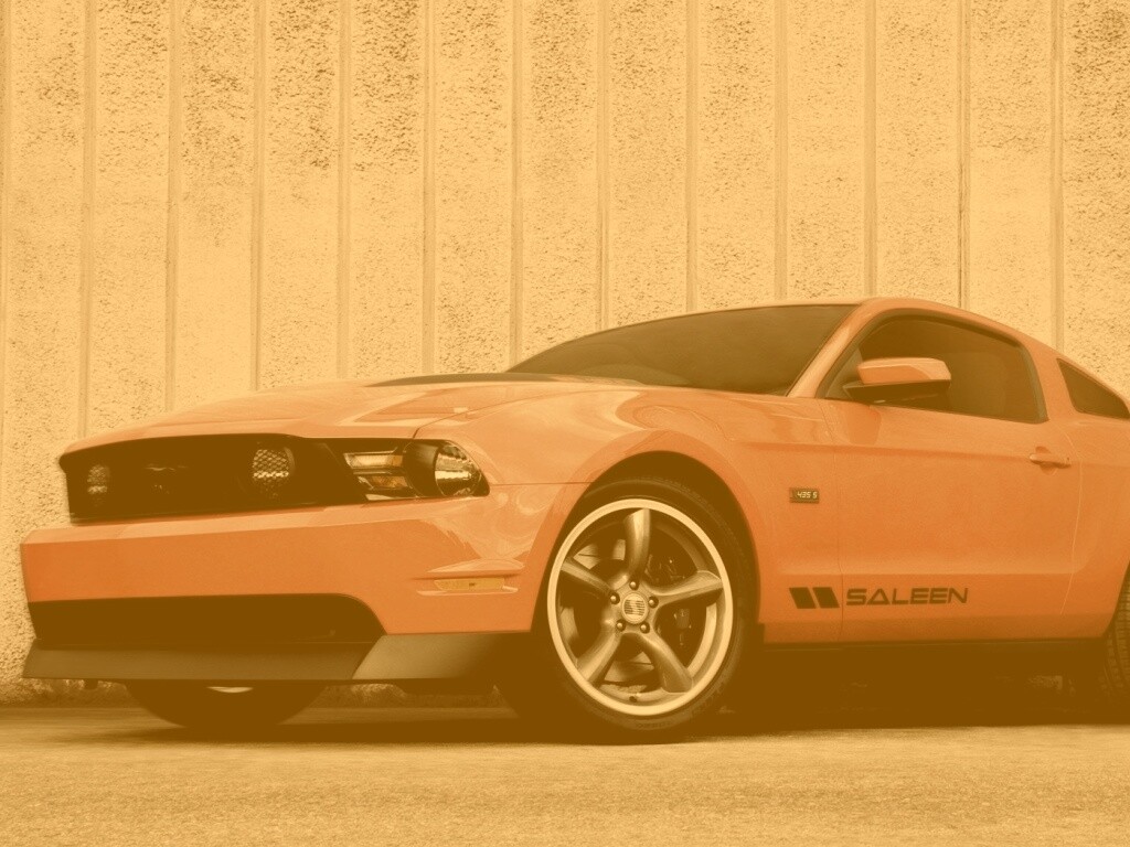 Красный Мустанг GT обои