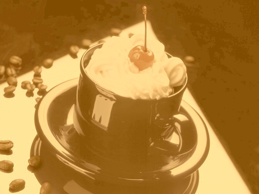 Вишня в креме обои