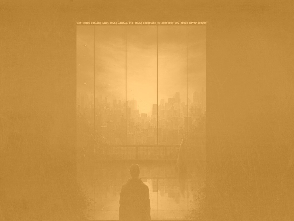 Человек в тени обои